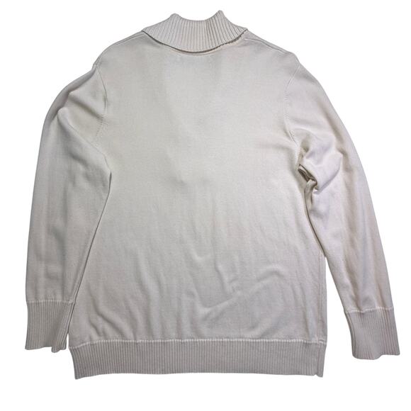 Jones New York Signature 3-Button Shawl Collar Sweater Cream Approx Size XL - Picture 2 of 13